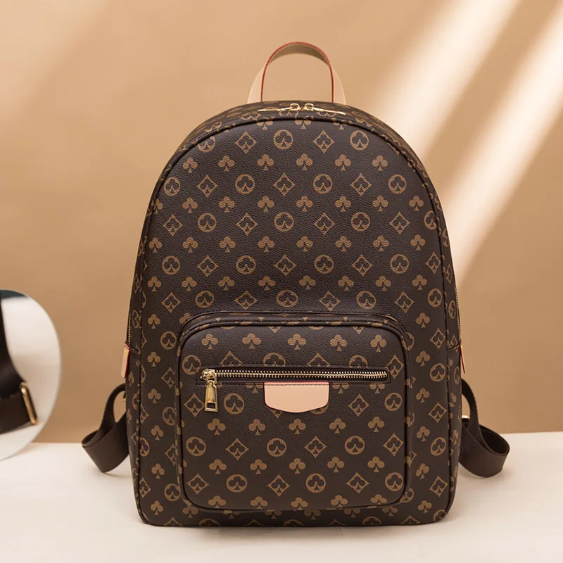 

Designer classic school bag for girls women man backpack female male leather bag mochilas para mujer mochila mujer