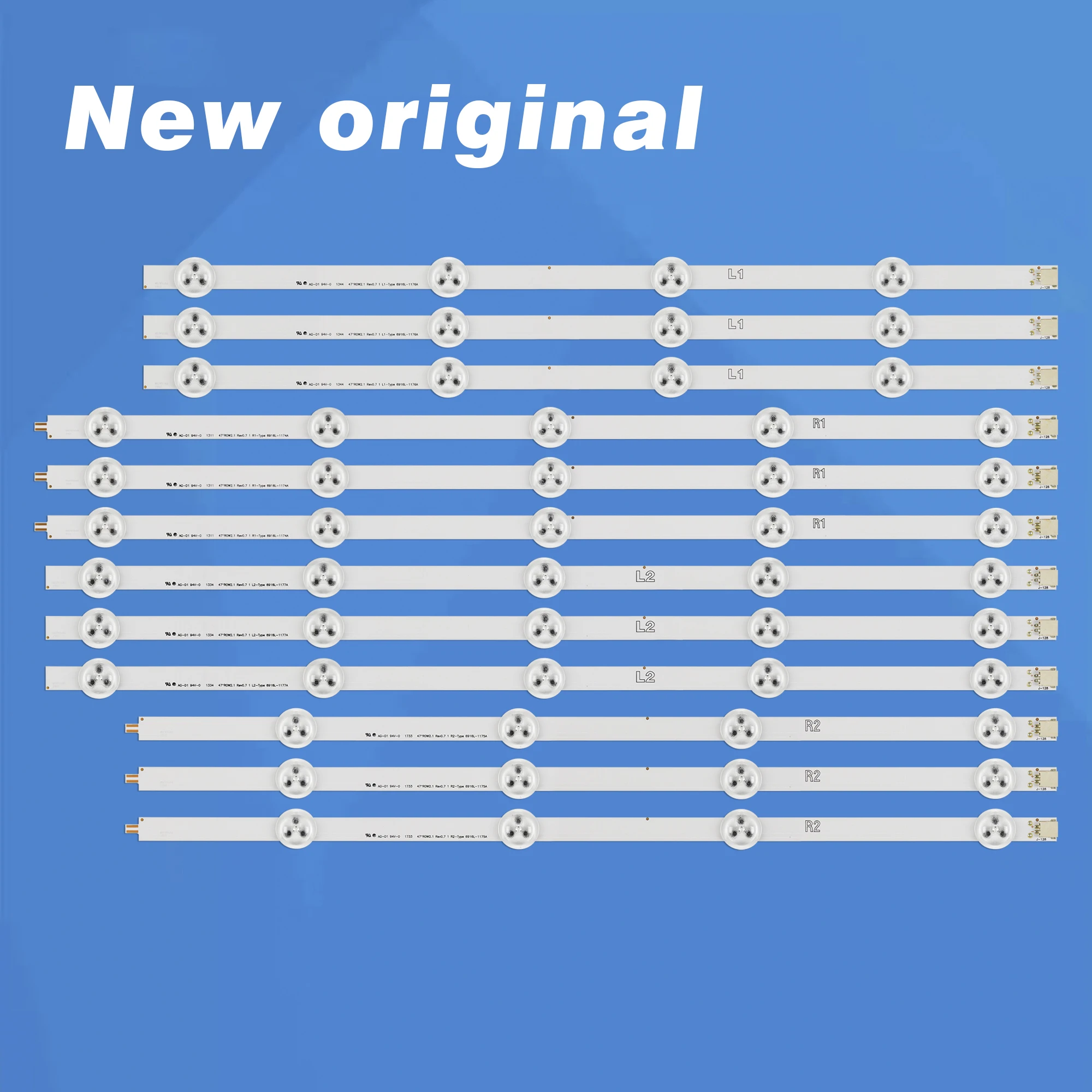 12Pcs 47'' LED Strips Bars for LG 47LN5400-CN 47LP360C-CA 47LN519C-CC 47LN5790 47LN5750 47LN5700 47LN5200 | Электроника