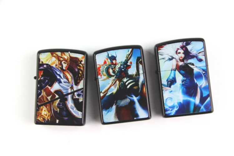 Масло бензин многоразового прикуривателя односторонняя цветная печать король