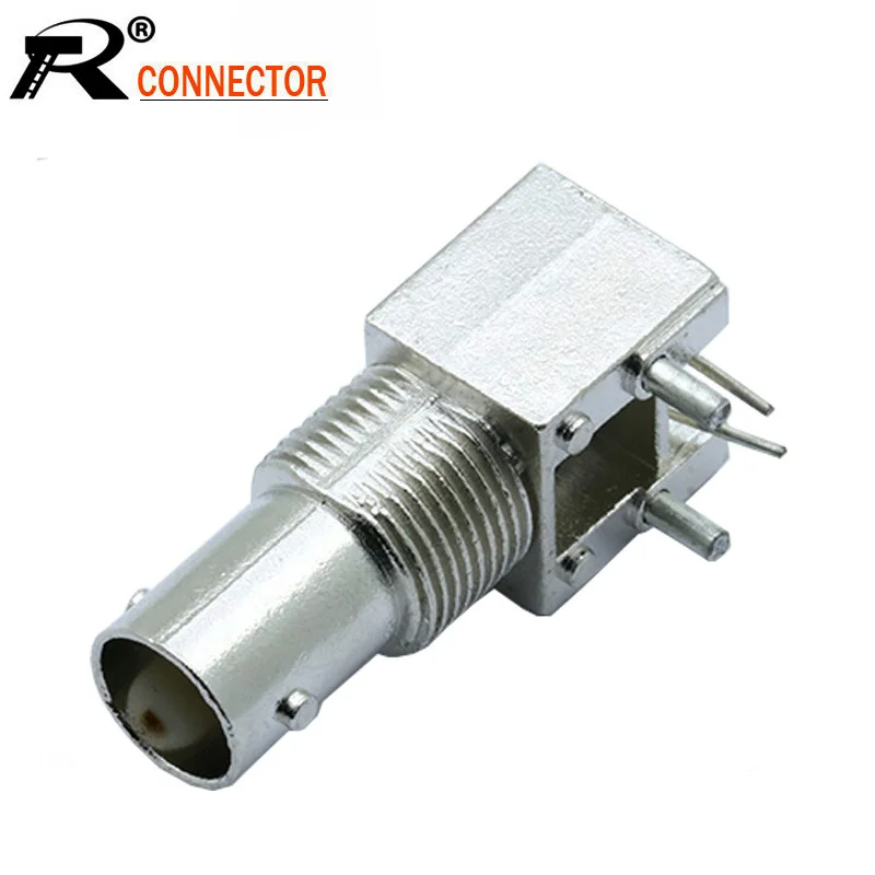10 шт./лот гнездовой разъем BNC прямоугольный монтаж печатной платы 50 ом шасси RF