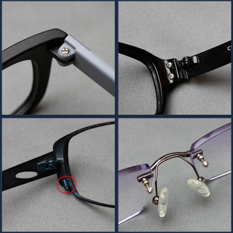 

Eyeglasses Sunglasses Screws Sets Nuts Nose Pad Optical Repair Tool Parts Assorted Kit