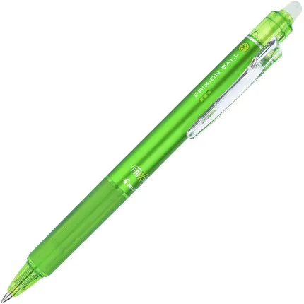 3 шт./лот пилот LFBK-23EF(F) 0,5/0,7 мм Выдвижной FRITION стираемый фриксион мяч стук кликер 3 цвета офисные и школьные принадлежности - Цвет: 0.5mm light green