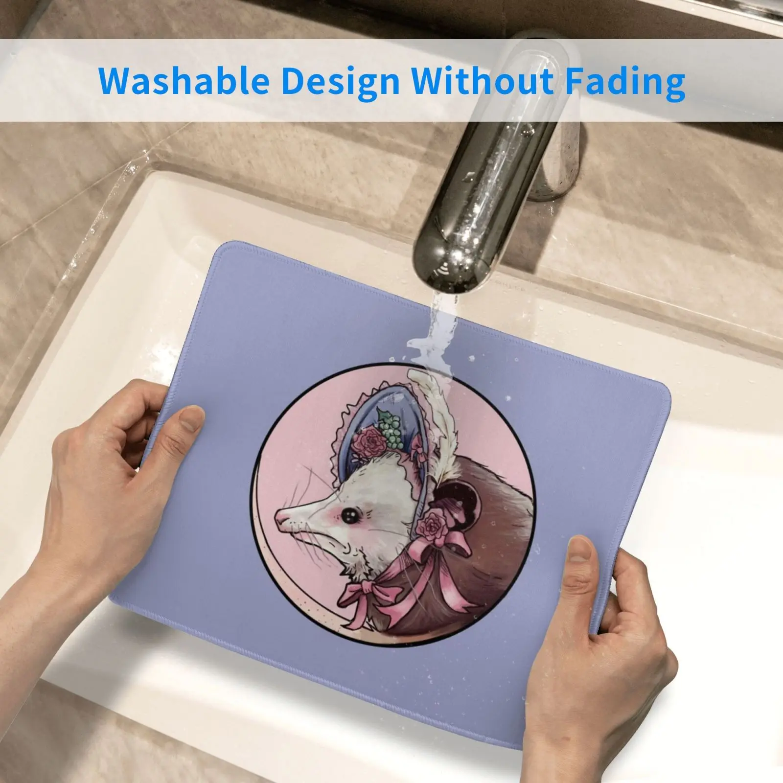 

Trashy And Classy Mouse Pad DIY Print Cushion Animal Marsupial Trash Swamp Opossum Possum Lolita Gothic Lolita
