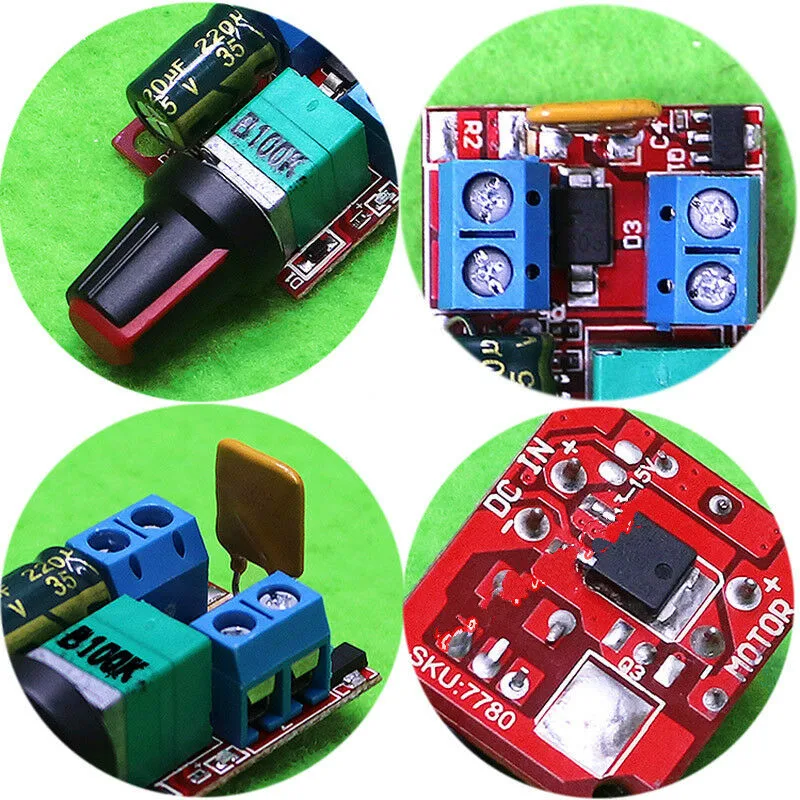 PWM DC 12V Motor Speed Controller Module DC-DC 3V~35V Adjustable Regulator Control Governor Switch 24V LED Fan 5A 90W | Обустройство