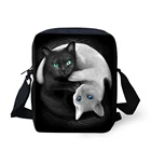 Сумка-мессенджер с мультяшным котом и 3D принтом, женские сумки, маленькие сумки через плечо с откидным клапаном, сумка, Основная сумка, сумки через плечо для девушек 2020