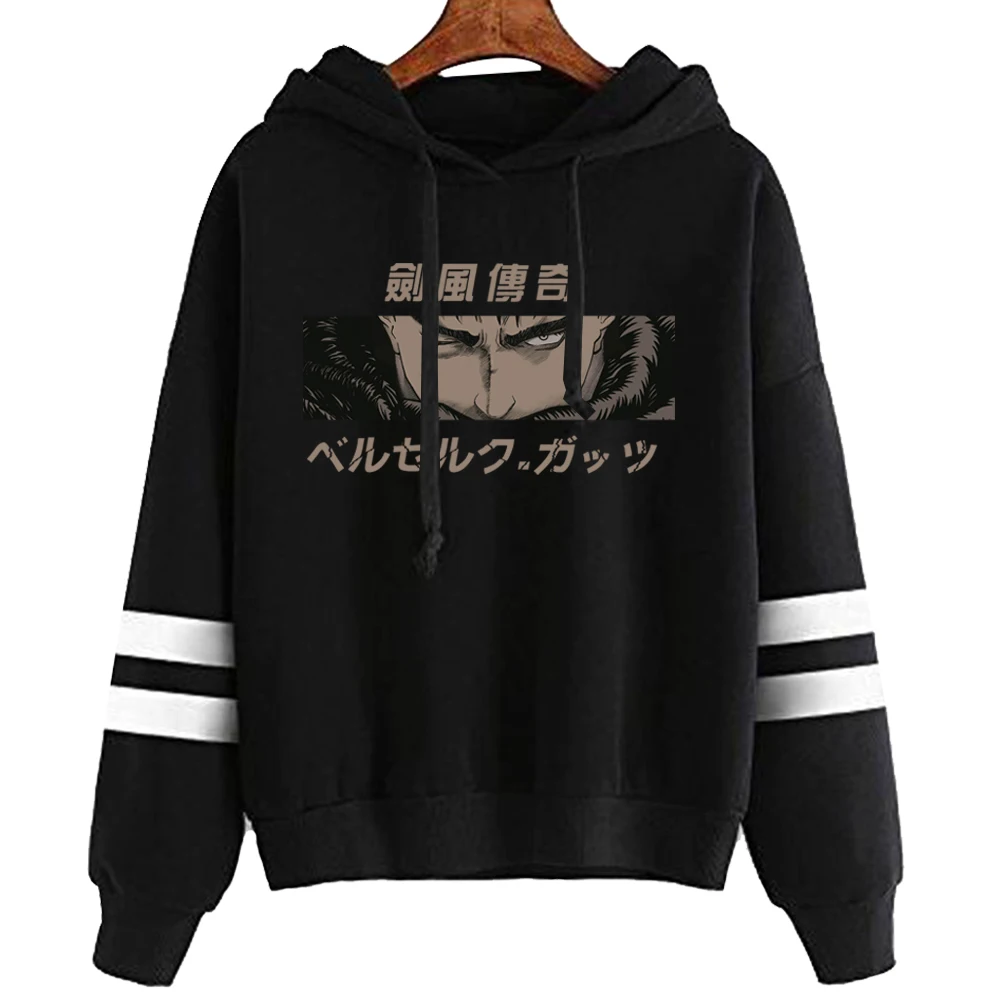 

Japan Anime Berserk Print Men Hoodies Sweatshirt Streetwear Pullover Hip Hop Hoody Harajuku Anime Eyes Clothes Guts Sweater