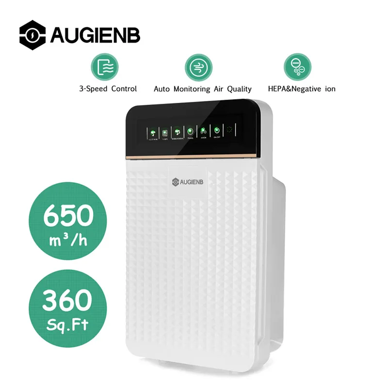 

AUGIENB Воздухоочистители отрицательные ионы очиститель воздуха с вэсв фильтром автоматический мониторов дистанционного Управление удалить ...