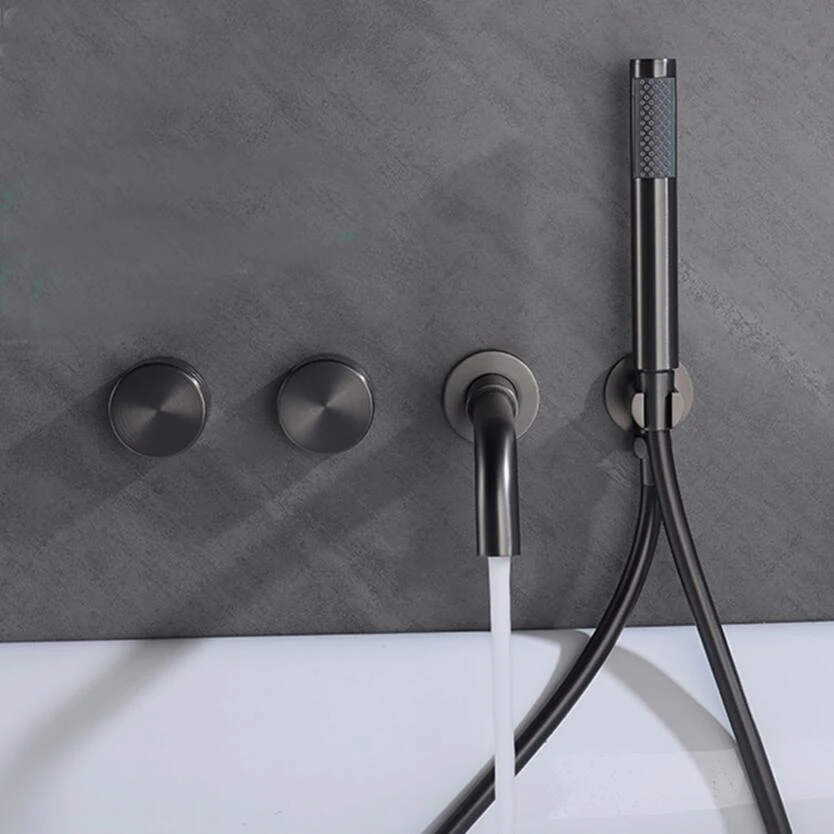 

Смеситель для душа и ванны Ferond черный матовый золотистый