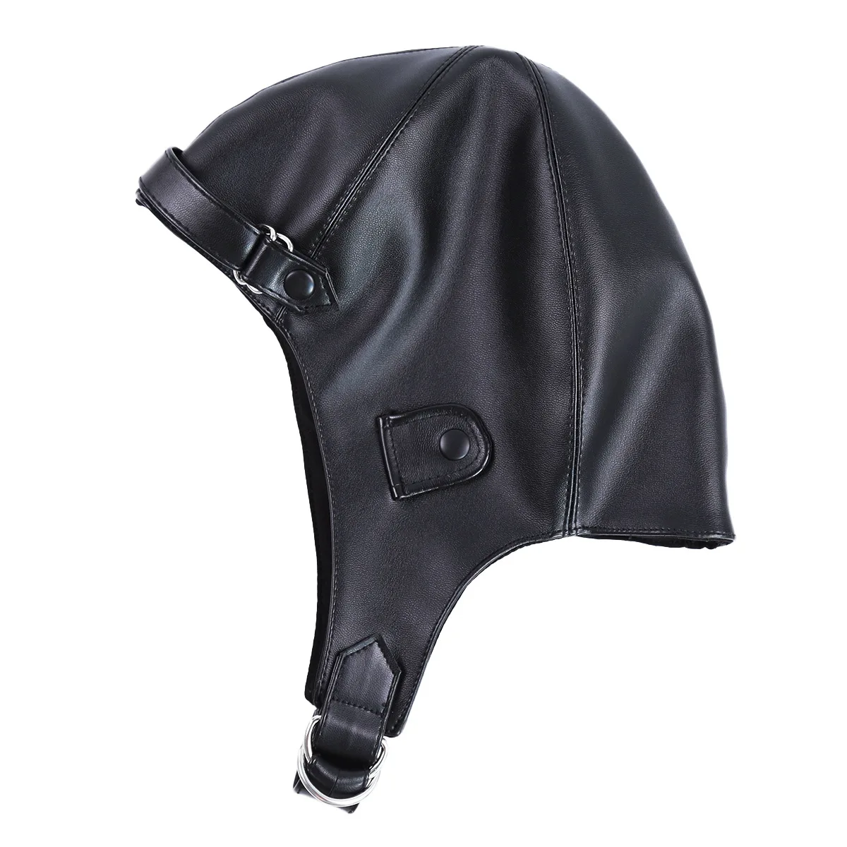 Унисекс сексуальная кожаная маска на капюшон для взрослых секс-игры фетиш бдсм