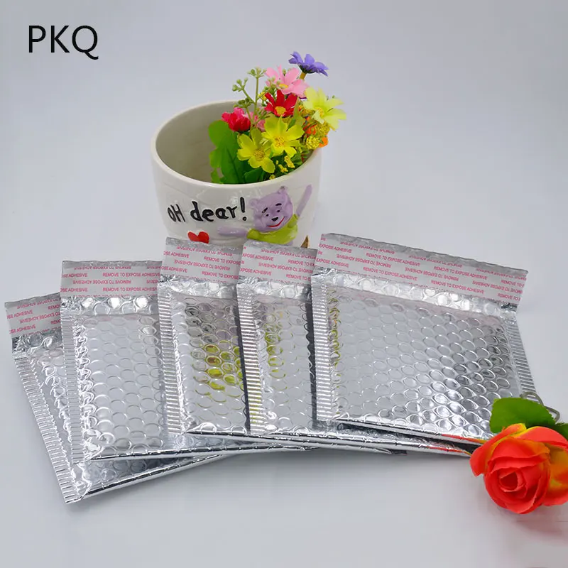 15*13cm small pink poly mailers for jewelry shipping packaging metal bubble mailer padded bags Envelope Courier pouch | Дом и сад