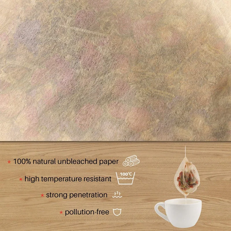 

Tea Bags,300 Pcs Disposable Empty Tea Bags Drawstring Tea Bags Natural Materials Tea Bags Suitable for Pine Leaf Tea