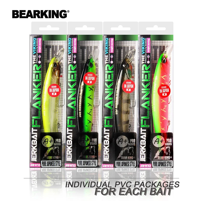 BEARKING 12 см 18 г горячая модель рыболовные приманки жесткие приманки различных цветов на выбор гольян, качество Профессиональный гольян