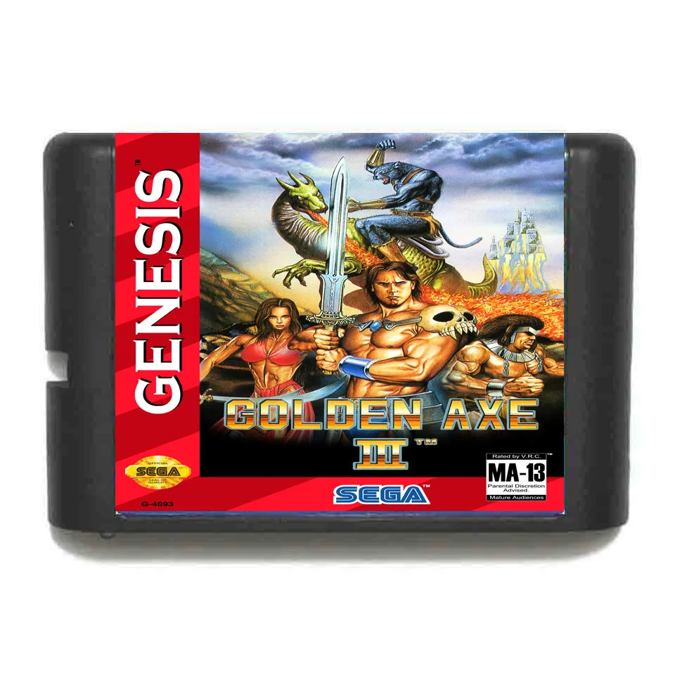 Золотая топор 3 16 бит игровая карта для Sega Mega Drive &amp Genesis | Электроника