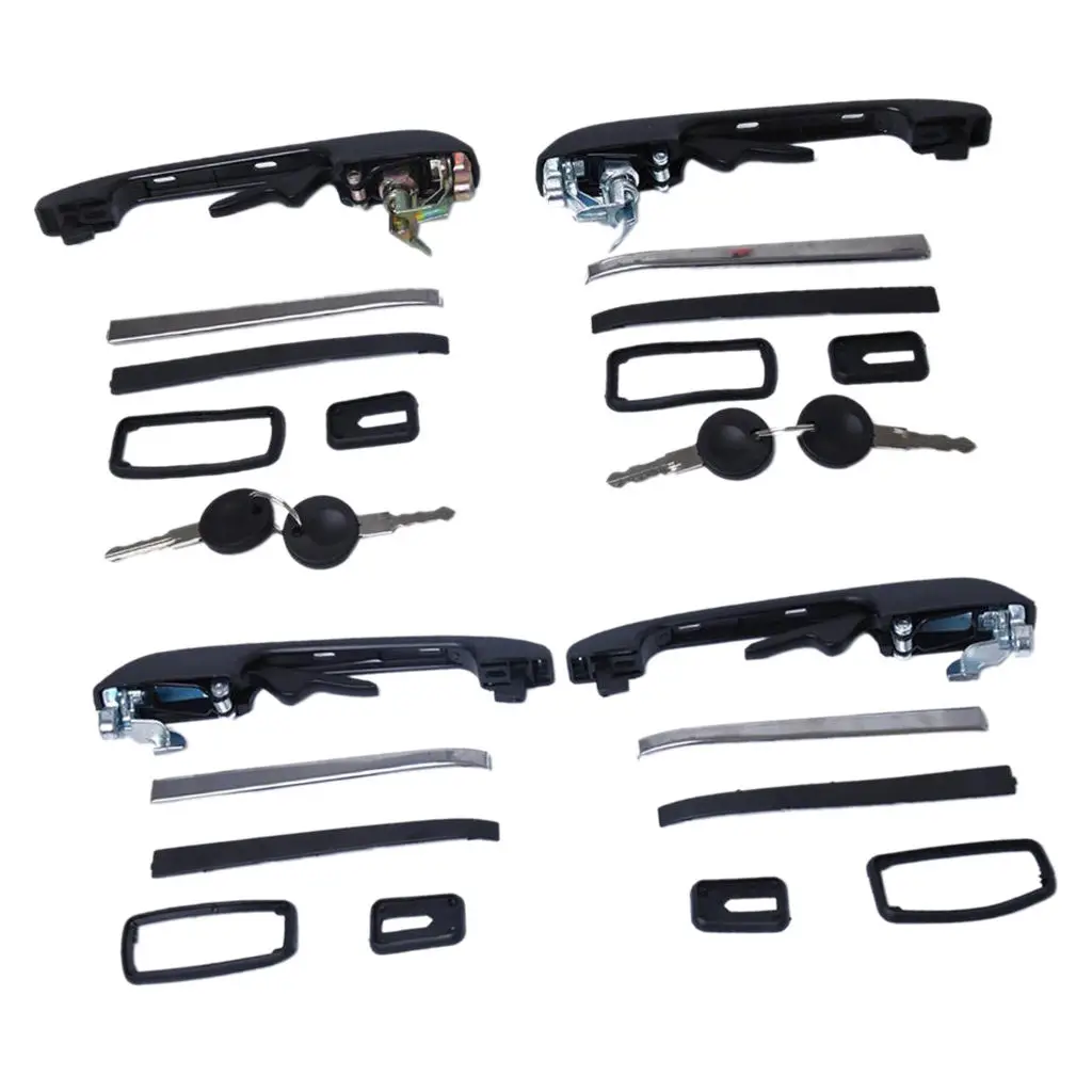

4 Pieces Full Set Car Exterior Door Handle for VW Golf Jetta 1982-1992