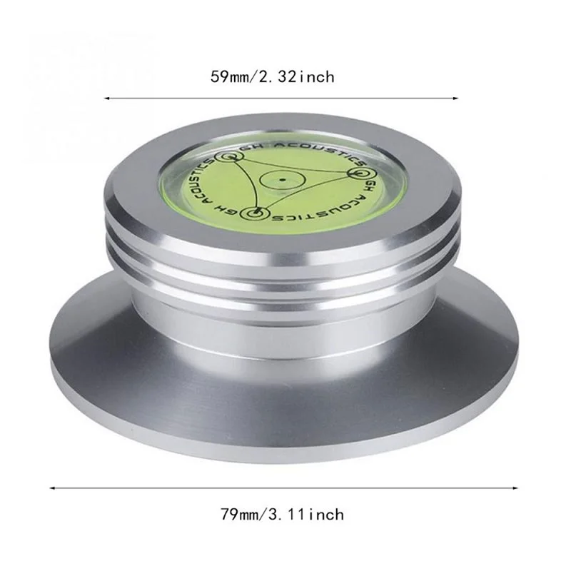 

New Aluminum Record Weight Clamp LP Vinyl Turntables Metal Disc Stabilizer Portable style for Records Player Accessories 95AF