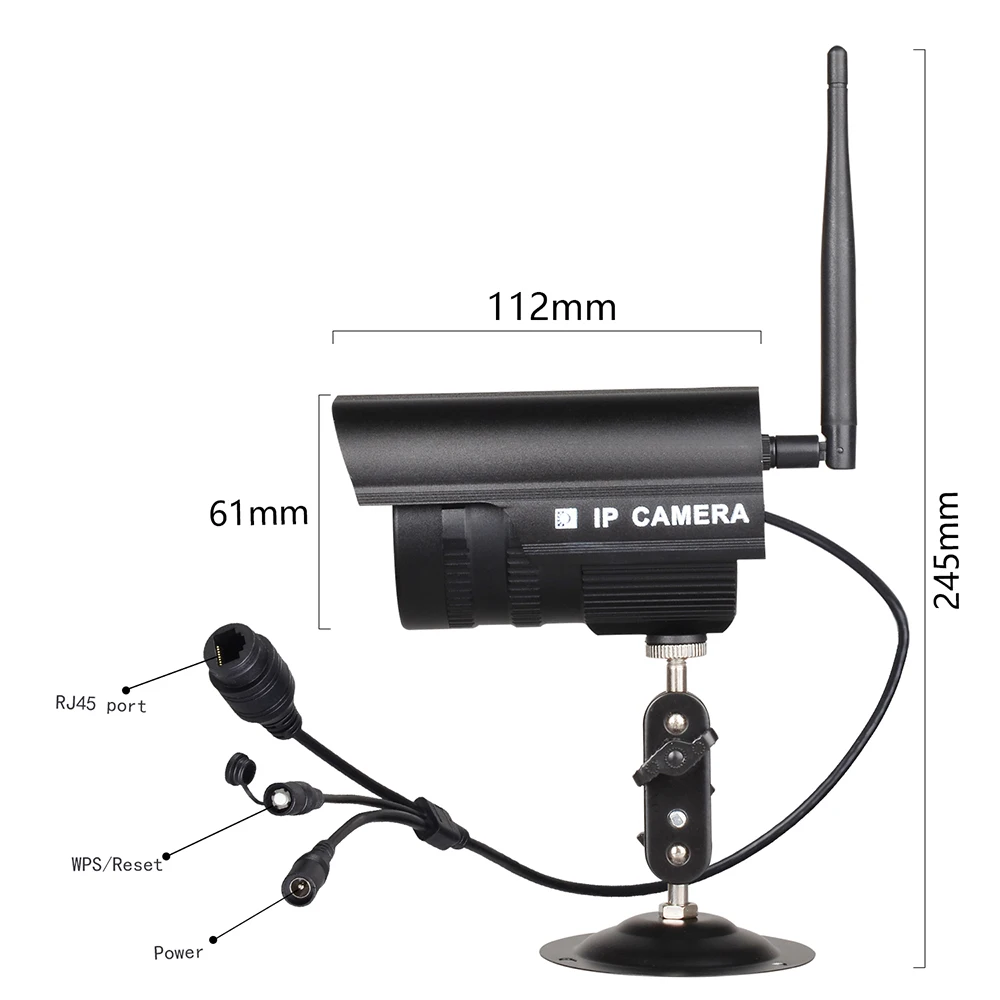 

Wireless WiFi Home Security Bullet Camera IP66 Waterproof Outdoor CCTV IP Camera 720P 1080P IR Night Vision Motion Detection