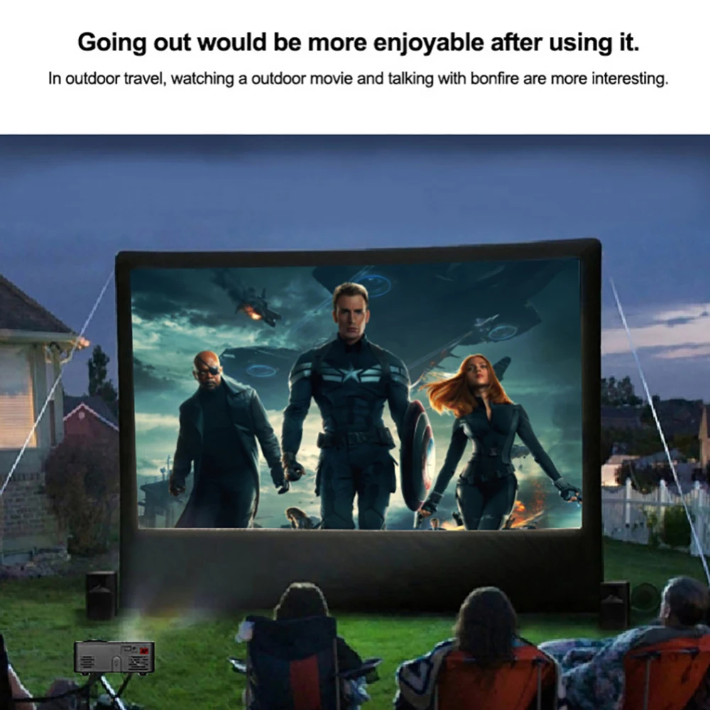 Мини светодиодный портативный проектор для домашнего кинотеатра кинотеатр
