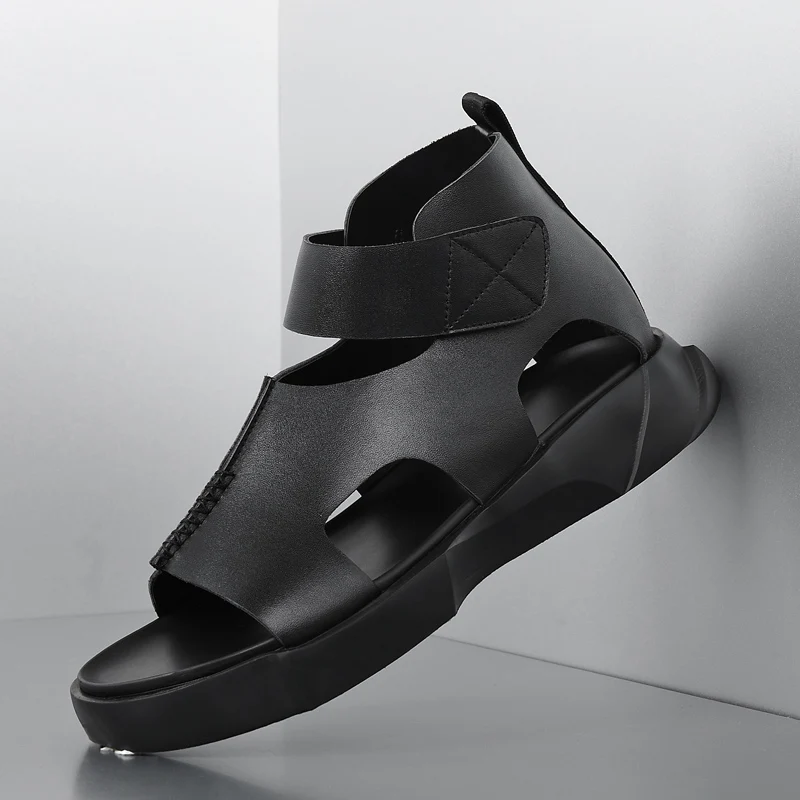 

Сандалии унисекс водонепроницаемые, простая пляжная обувь, Нескользящие, уличные, черные, лето