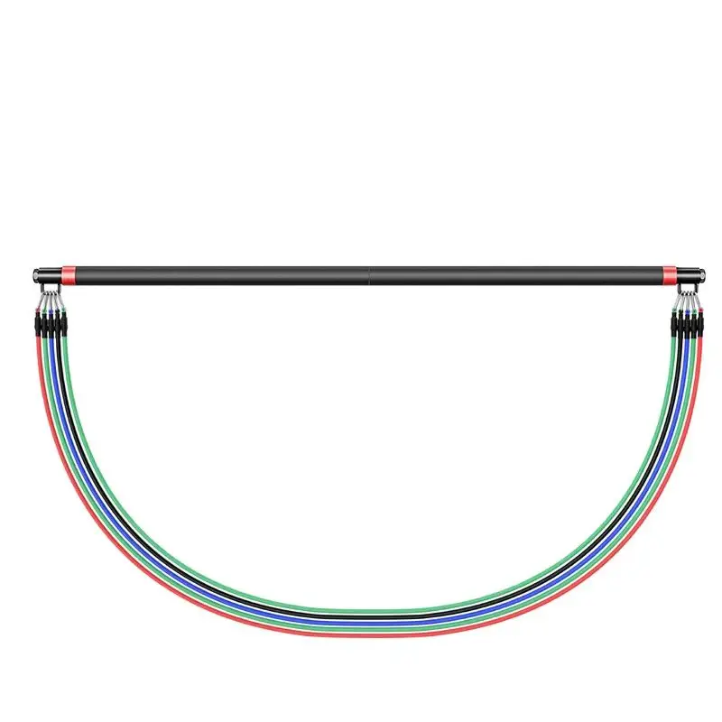 

Set Pilates Training Exercise Equipment Pull Rope Fitness Resistance Rubber Band Yoga Elastic Band Upgrade Training Bar