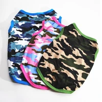 camouflage pet dog clothes summer puppy chihuahua vest small medium dogs t shirt clothing supplies