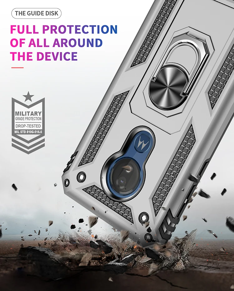 Чехол для Motorola Moto One Гибридный Силиконовый противоударный чехол G7 Power G8 Plus E6 Play