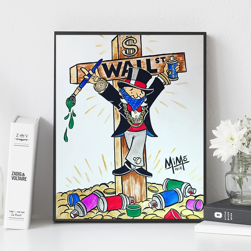 

Canvas Print Picture Graffiti Wall Art Paintings Prisoners of War Home Decor Cartoon Modular Poster For Living Room