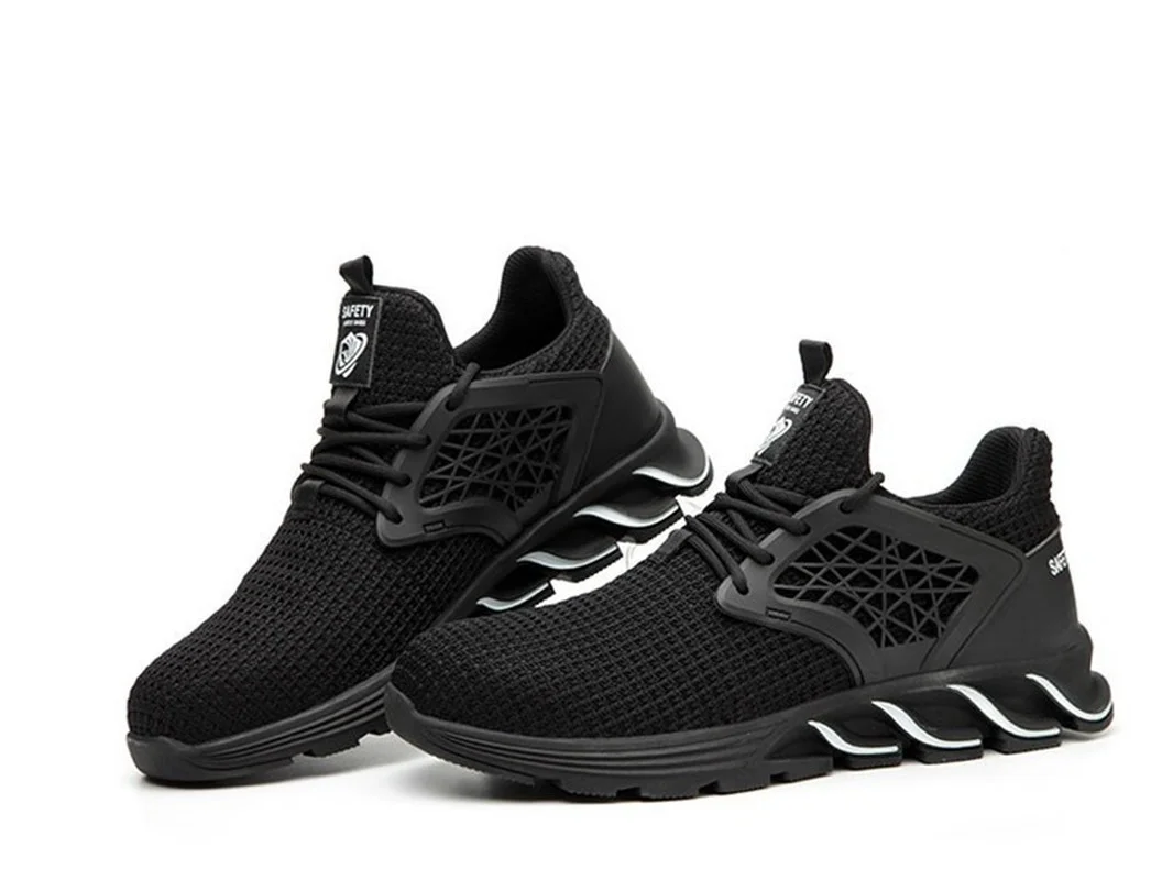 

Модные защитные рабочие ботинки для мужчин, безопасные, дышащие, повседневные, подходят для работы и жизни, безопасные рабочие ботинки с круглым носком