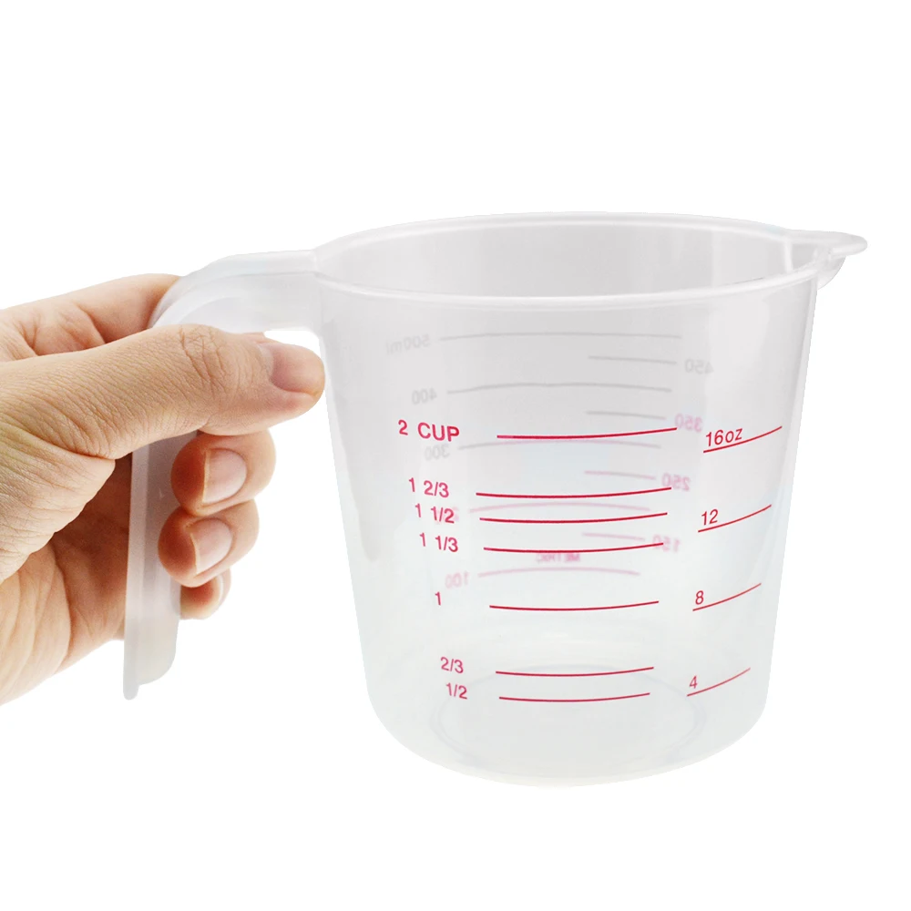 

Baking tools 250, 500, 1000 ml quality kitchen plastic measuring cups with scale silicone measuring cup