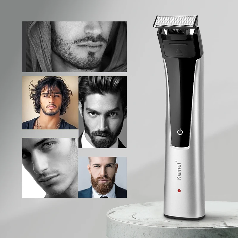

Kemei KM-629 Hair Clipper Hair And Beard Trimmer Wet And Dry Electric Clippers Electric Shaver Body Trimmer Men's Trimmer 45D