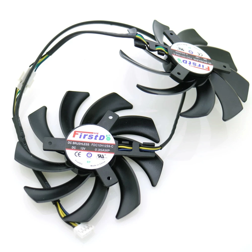 FDC10H12S9-C 86 мм 0.35A 4Pin для XFX R9 270X 280X 290X охлаждающий вентилятор графической карты |