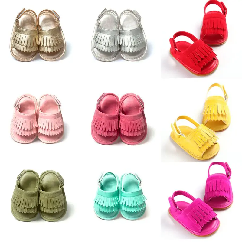 

Baby Girl Sandals Summer Baby Shoes Casual Fashion Baby Girl Shoes Sandals For Girls PU Fringed Baby Sandals 9 Colors