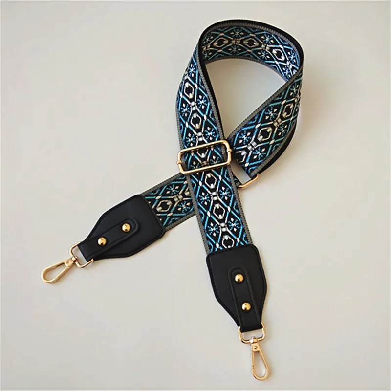 

Fashion Nylon Colored Shoulder Bag Straps Belt Accessories Women Rainbow Adjustable Shoulder Hanger Handbag Strap Chain Bag Obag