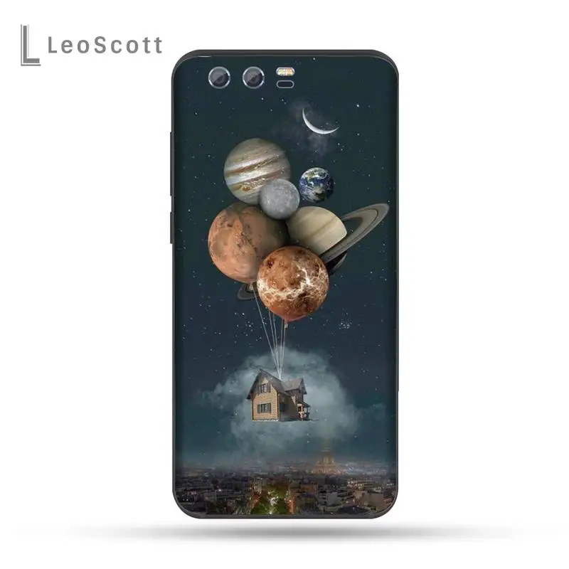 

Space Planets Earth Mars Phone Case For Huawei Honor view 7a5.45inch 7c5.7inch 8x 8a 8c 9 9x 10 20 10i 20i lite pro