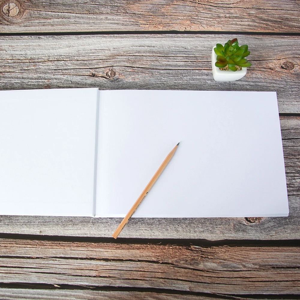 Индивидуальные инициалы с буквами Свадебная Гостевая книга альтернатива белая