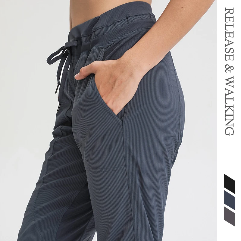 

R & W 2021 сезон: весна-лето спортивные женские брюки для фитнеса Бег упражнения брюки для бега Training шнурок с эластичной резинкой на талии, Jooger