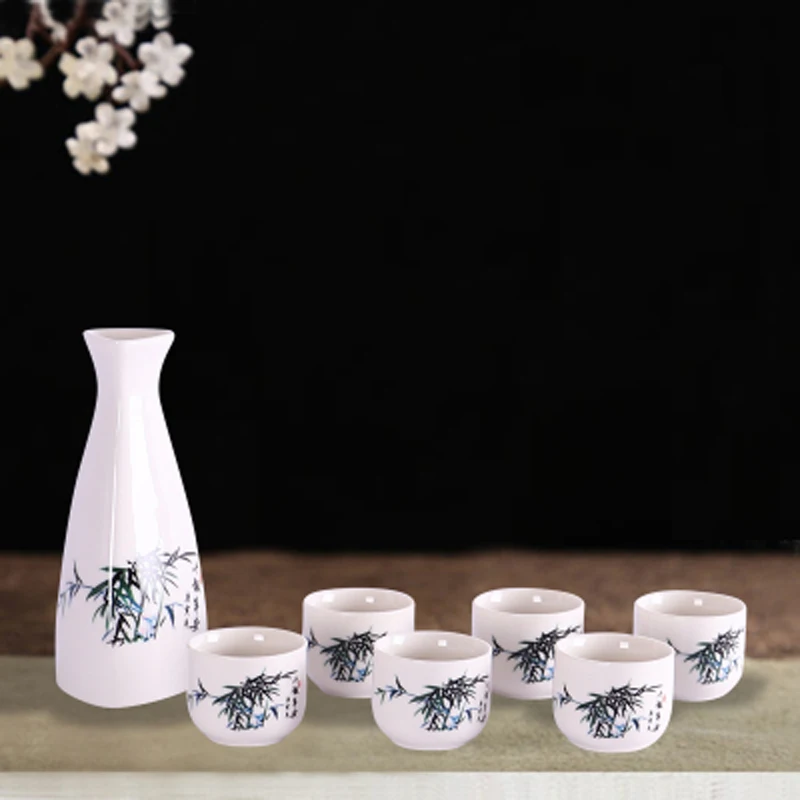 7 шт. керамические чашки для ликера в японском стиле|Наборы бара| |