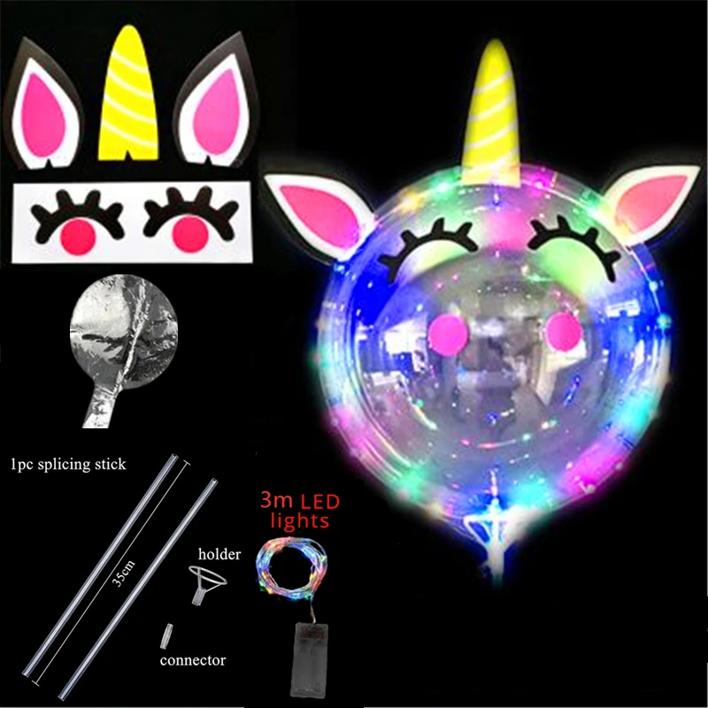 

Светодиодные шары-наклейки животные 20 дюймов 6 шт