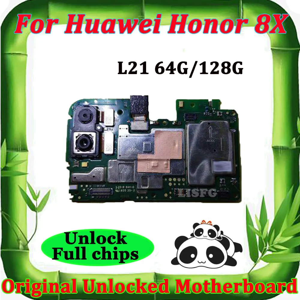 Полная разблокированная материнская плата для HUAWEI Honor 8X L21 64g 128g Android| |
