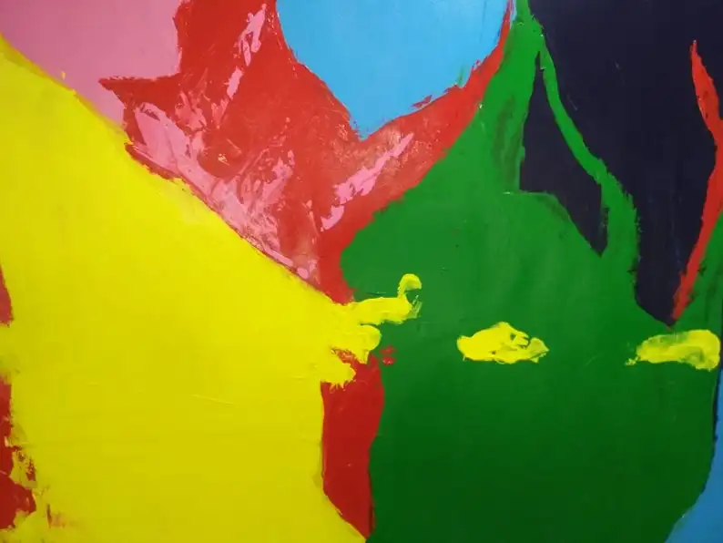 Goede Grote Rood Abstract Wall Art Textured Schilderij Oversize Canvas Modern Wall Art Woonkamer Schilderen Originele Geel Olieverfschilderijen