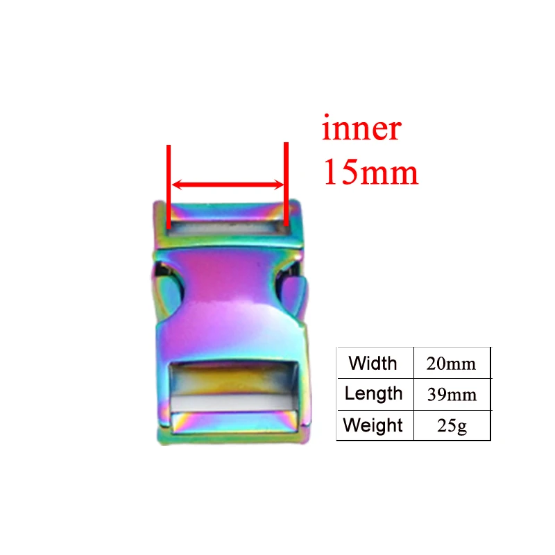 (metal buckle+Tri-Glid+D ring+metal dog clasp/set) retailing 15mm for DIY collar leash set harness accessories | Дом и сад