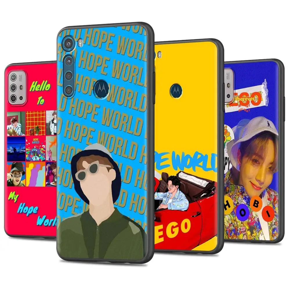 

Bangtan Hope World Case for Motorola Moto G9 Play G8 Power Lite One Fusion Plus E6s G Stylus G30 Edge Soft Shell Phone Cover Sac