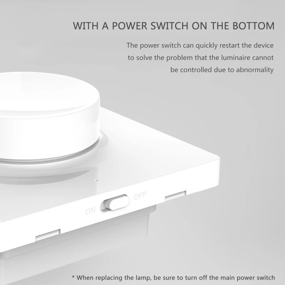 Yeelight 3,3 V 80W BT подключен интеллигентая(ый) настенный выключатель Управление луна светильник дизайн для Xiaomi Гостиная Спальня Ресторан