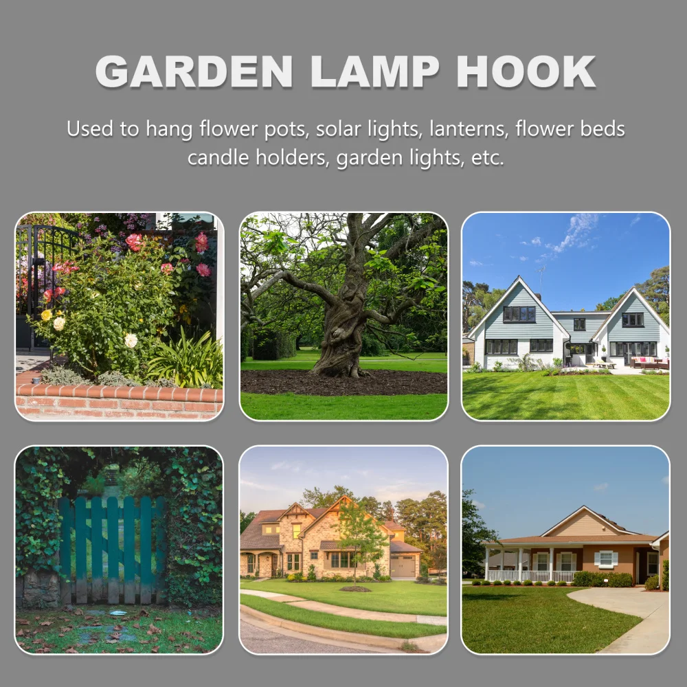 

1 Pc Ground Inserting Hook Shepherd Hook Yard Streetlamp Hook Garden Lamp Hanger