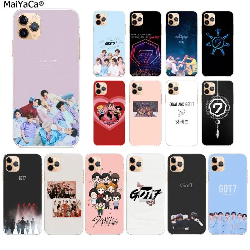 Чехол для телефона MaiYaCa Boy Group Kpop GOT7 чехол iphone SE 2020 11 pro XS MAX 8 7 6 6S Plus X 5 XR|Бамперы| |