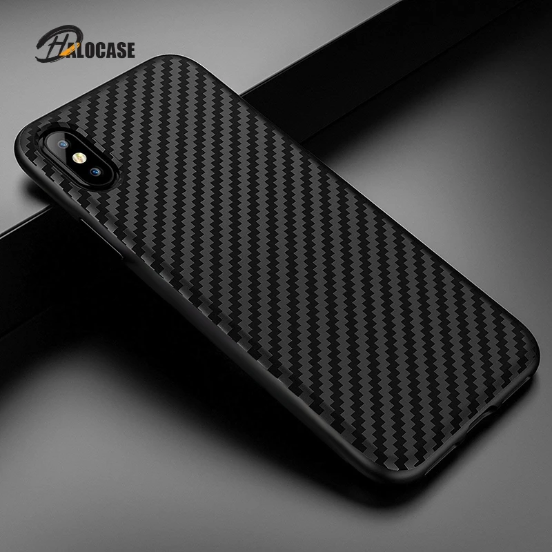 Case For iphone 12 Mini 11 pro Max 7 8 6 6s plus Cover For Soft Plain Black Carbon Fiber protection case For iphone X XS SE 2020
