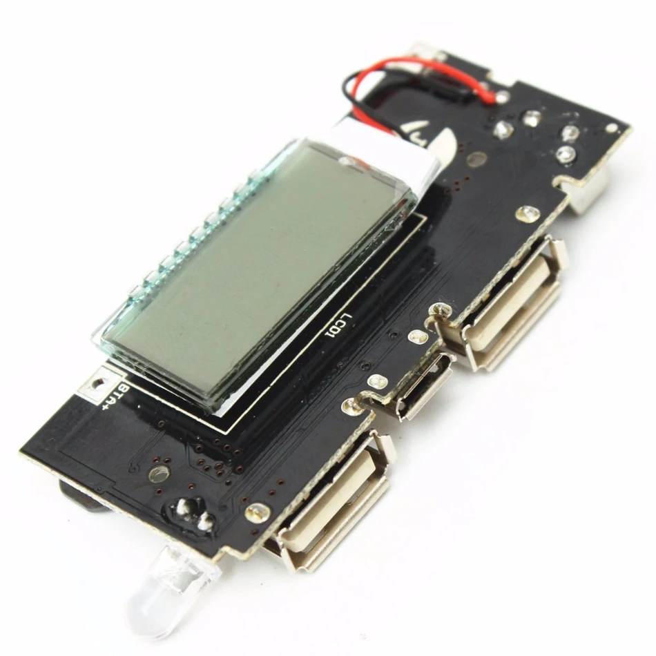 Автоматическая защита! Двойной USB 5V 1A 2.1A Мобильный Внешний аккумулятор 18650