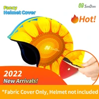 open face helmet cover skin for outdoor daily cycling motor bicycle scooter e bicycle helmet equipment safety riding accessories