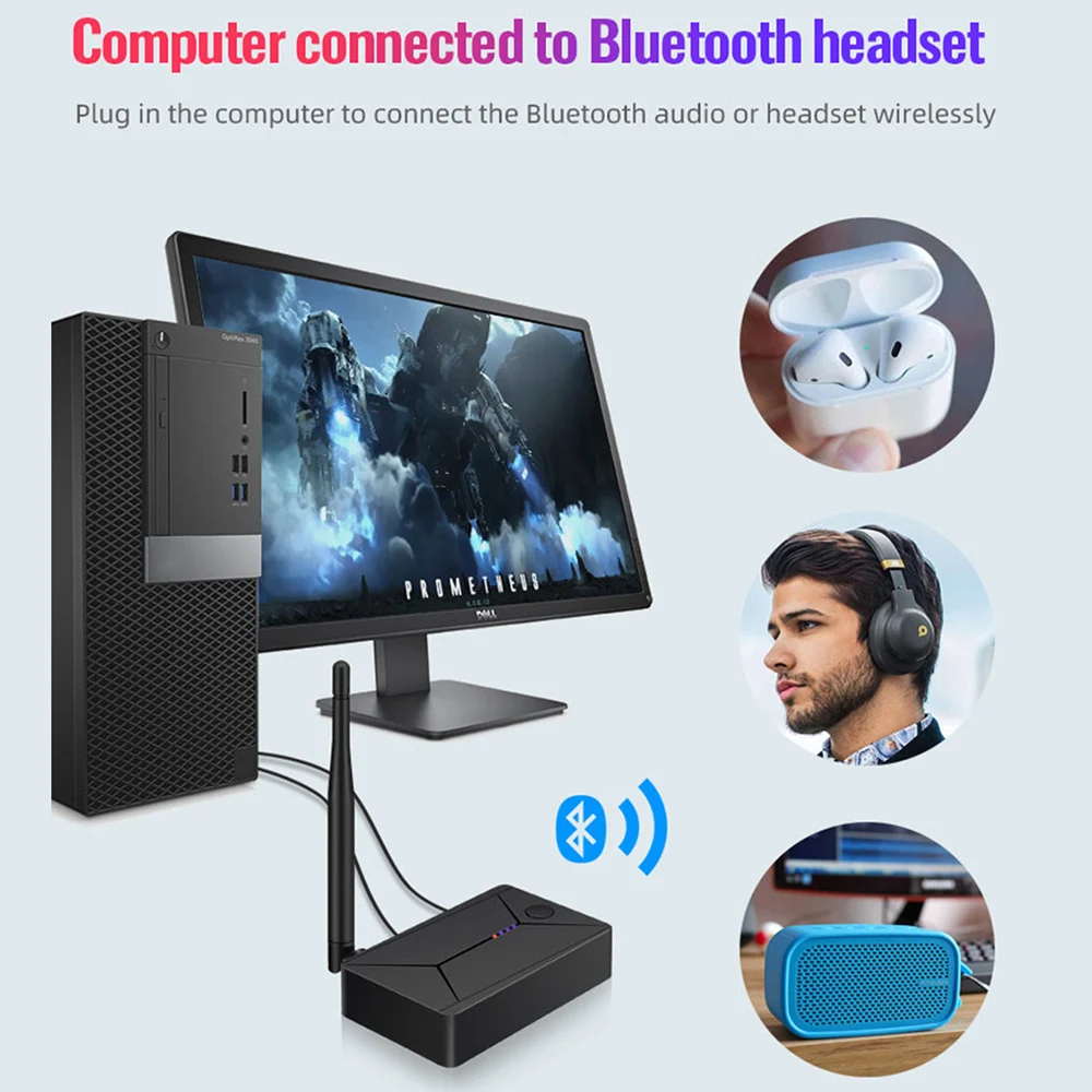 TX13 коаксиальный оптоволоконный адаптер Bluetooth 3 5 мм AUX Стерео музыка беспроводной 0