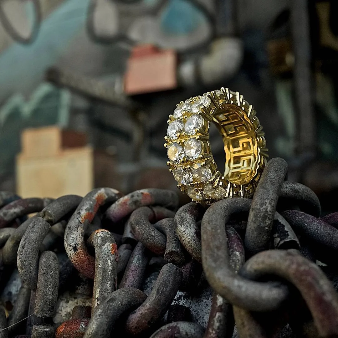 Роскошное кольцо в стиле хип хоп для мужчин и женщин Ювелирное Украшение панк рок