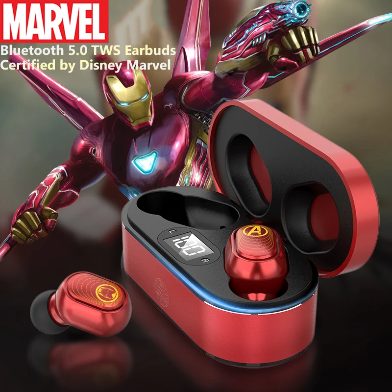 Оригинальные авторизованные TWS наушники Marvel Bluetooth 5 0 для Android гарнитуры LEDDigital